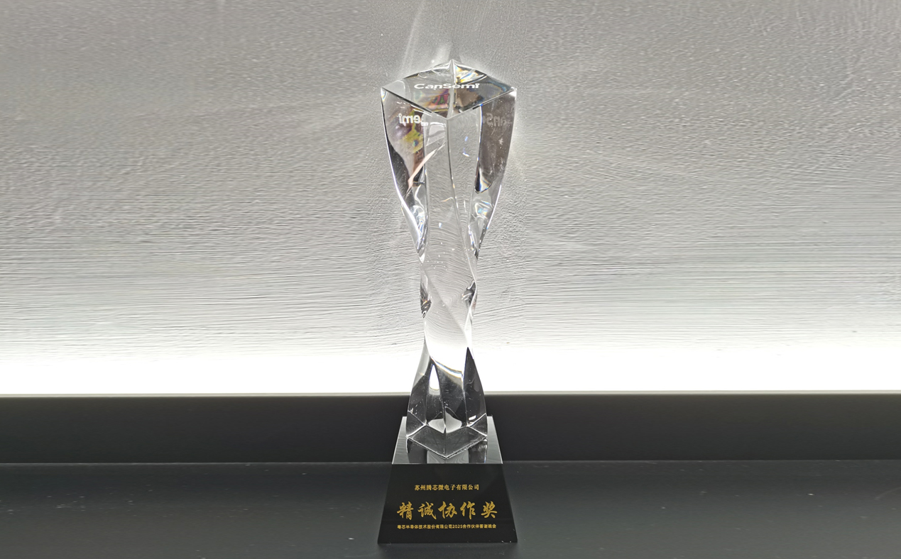 蘇州騰芯微電子榮獲粵芯半導(dǎo)體技術(shù)股份有限公司“精誠協(xié)作獎(jiǎng)”